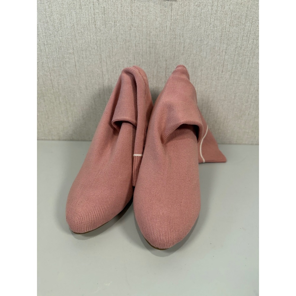 Pink Slip on Sock Mid Calf Boots women size 7.5 - Picture 8 of 10